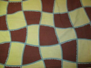 Vintage Barkcloth Textured Fabric Ca 1940 - 60 
