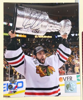 Corey Crawford Autographed Signed 2015 Stanley Cup Finals 8x10 Photo Hockey Ink