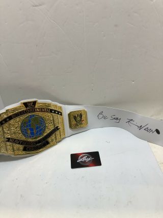 Wwe Belt Signed By Kevin Nash