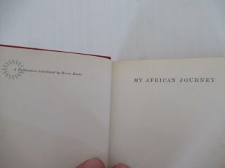 Winston Churchill Book My African Journey Heron Books 1962 Leather Bound 3