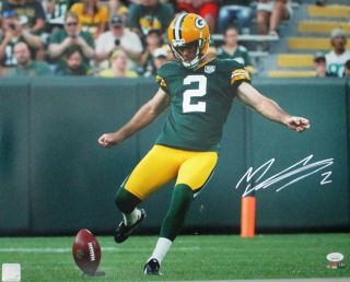 Packers Kicker Mason Crosby Signed 16x20 Photo 6 Auto - Sb Xlv Champ - Jsa