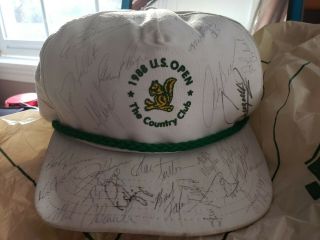 Signed Autographed Cap Hat 1988 Us Open The Country Club.  Classic Playoff