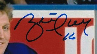 BECKETT BRETT HULL & JEREMY ROENICK DUAL SIGNED BLUES - BLACKHAWKS 8X10 PHOTO 2