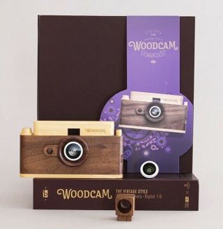 Kids Vintage Style Real Wood Digital Camera Woodcam Classic One Full Hd 1080p