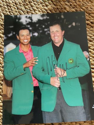 Phil Mickelson Autographed Signed 8x10 Photo Masters Champ Green Jacket