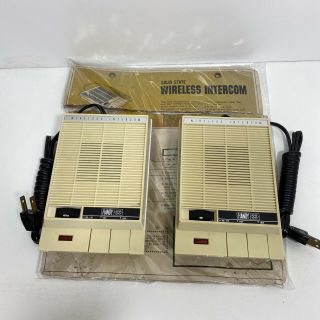 Vintage 1960s Handy Solid State Wireless Intercom Mid Century Modern Transistors