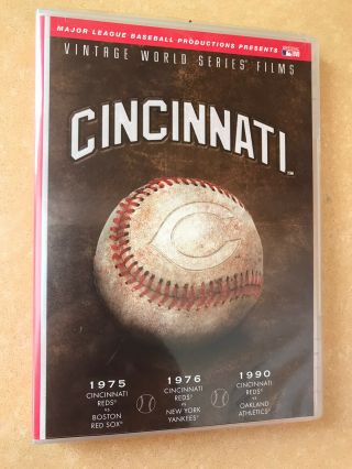 Cincinnati Reds Vintage World Series Films Dvd 1975 1976 1990 Mlb Baseball