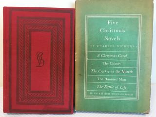 Charles Dickens Five Christmas Novels 1939 Slipcase