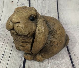 Vintage The Stone Bunny Inc.  Resin Rabbit My Little Cookie 1996 Telle M.  Stein
