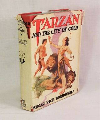 Tarzan And The City Of Gold Edgar Rice Burroughs 1935,  Hcdj 2nd G&d