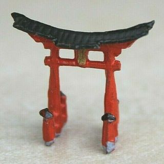 Japanese Bonsai Bonkei Miniature Torii Gate Vintage Landscape Accessory