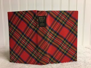 1955 Poems And Songs Of Robert Burns Hc Book By James Barke 1st Ed Tartan Cover