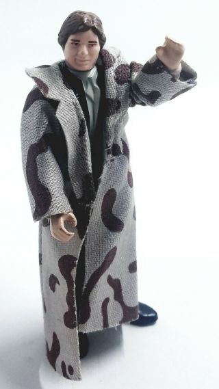 Vintage 1984 Kenner Lfl Star Wars Rotj - Han Solo Camouflage Trench Coat No Coo