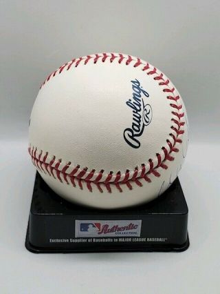 Wade Boggs Signed Auto Autographed Rawlings Hall of Fame HOF Baseball LSCM 3
