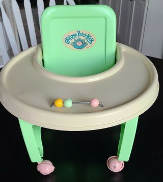 Vintage Coleco Cabbage Patch Kids Walker Play Chair Seat Roller 1986