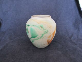 Vintage Large Nemadji Art Pottery Vase Made In Usa