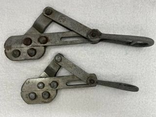2 Vintage Western Electric No.  1 & No.  2 Cable Puller Wire Stretcher Usa Canada