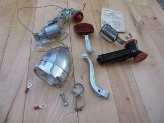 Vintage Miller Bicycle Headlight & Generator Parts List Other Parts Reflectors