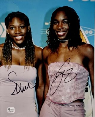 Serena And Venus Williams Sisters Tennis Signed 8x10 Photo Autographed Auto