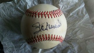 Stan Musial Signed Official National League Baseball (ro - N) / Feeney Nl Pres.