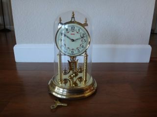 Vintage Kundo 400 Day / Anniversary Dome Clocks W/ Key - Parts/repair
