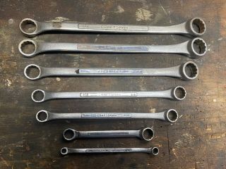 Vintage - Usa Craftsman V - Series - - - 7 - Piece Double Box - End Wrench Set