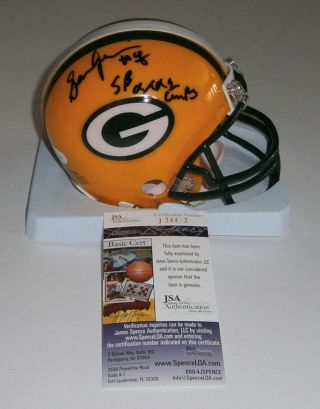 Packers Sean Jones Signed Mini Helmet W/ Sb Xxxi Champs Jsa Autographed
