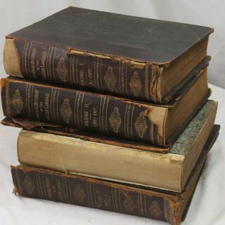1896 Universal Dictionary Of The English Language 4 Vol Complete Leather Bound