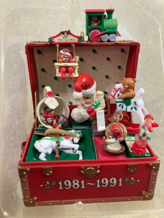 Vintage Enesco A Decade Of Treasures Christmas Ornament W/box 1991