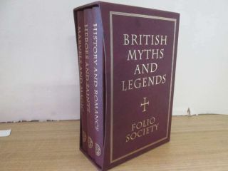 Folio Society British Myths And Legends 3 Book Slipcased Set
