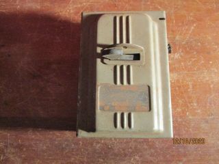 Vintage American Fuse 30 Amp Safety Switch Box Steampunk Keybox Holder