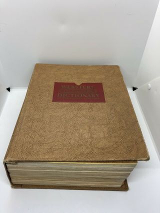 1957 Vintage Webster’s Encyclopedic Dictionary Of The English Language,  4800 Pgs