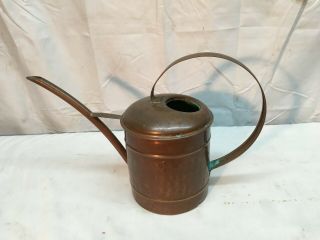 /vintage Copper & Brass Tea Kettle /watering Can Great Shape And Finish 1/2 Gall