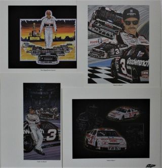 Dale Earnhardt Limited Edition Set Of 4 Print 