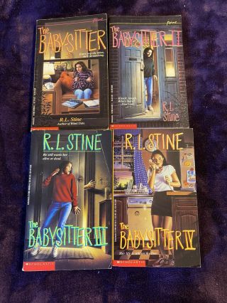 R.  L.  Stine The Babysitter Series Vintage Teen Books 1 - 4 Rl 1 2 3 4 I Ii Iii Iv
