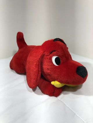 Vintage 2000 Clifford The Big Red Dog Laying Stuffed Plush Animal Toy 26 "