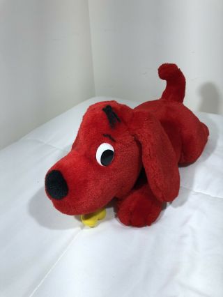 Vintage 2000 Clifford The Big Red Dog Laying Stuffed Plush Animal Toy 26 