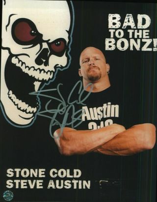 Stone Cold Steve Austin Autographed 8 X 10 Photo Pro Wrestler Actor Producer