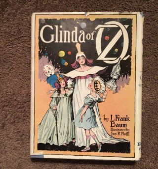 Glinda Of Oz Book L.  Frank Baum 1920 1950s? Dust Jacket Hardcover John R.  Neill