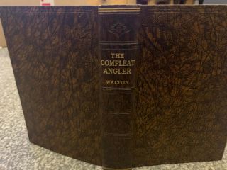 The Compleat Angler Izaak Walton Complete Odhams Press Ltd Hb C1930 Brown Cover