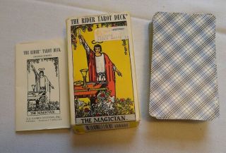 Vintage 1971 The Rider Tarot Deck The Magician Arthur Edward Waite 78 Cards,  2