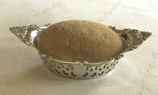 Vintage Gorham Solid Sterling Silver Cromwell Pin Cushion Or Nut Dish 4780/3