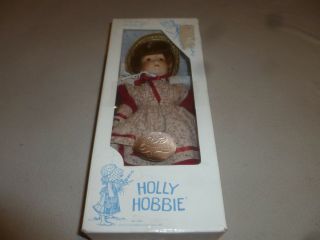 Boxed Holly Hobbie First Day Of School Doll Gorham Porcelain 1985 Vintage Cib