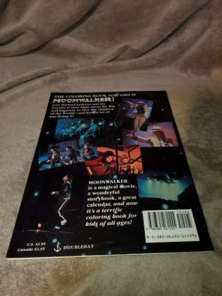 Michael Jackson Moonwalker Coloring Book.  very HTF (1988,  Paperback) 2
