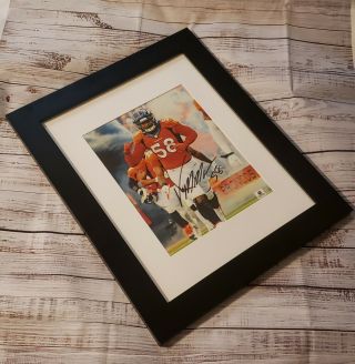 Von Miller Denver Broncos Orange & White Autographed 8 × 10 Photo With Ga