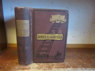 Old Life Of President James A.  Garfield Book 1880 Jackie Robinson Naacp Baseball