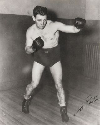 Bob Pastor World Heavyweight Boxing Champion Hand Signed C.  - 1940