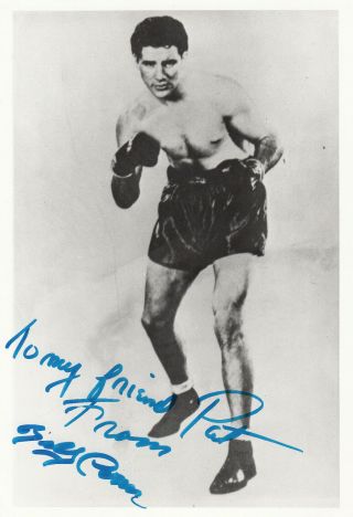 Billy Conn Autographed World Lightweight Boxing Champion C.  - 1939