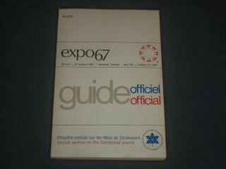 1967 Expo 67 Official Guide Book - Montreal Canada - English & French - J 3929