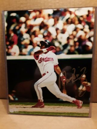 Manny Ramirez Cleveland Indians Signed Autographed 8x10 Photo - Aloa